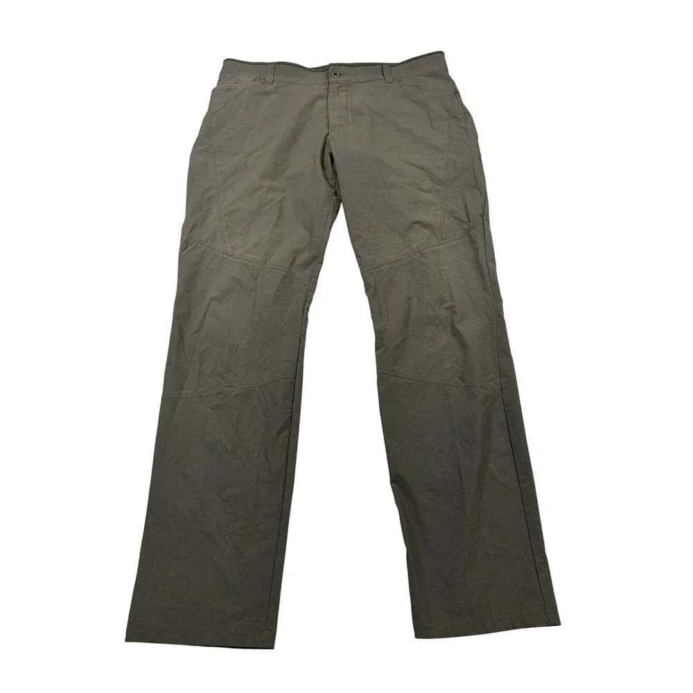 Kuhl Deceptr Mens 38x34 Tapered Hiking Pants Gray Tuff Lite Stretch UPF 50